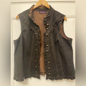 Tribal Denim vest